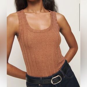 Reformation Fiore Knit Tank Top Small